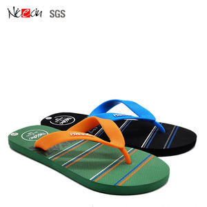 Nickecin — sandales à semelle plate pour hommes, tongs décontractées, à bout rond, pantoufles de plage, été, - Product Image 6