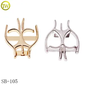 Wholesale Exquisite Belt Gold Rings Women Bra Rhinestone Accessory Slider Buckle Decorative Swimwear Metal Pin Bikini Connector