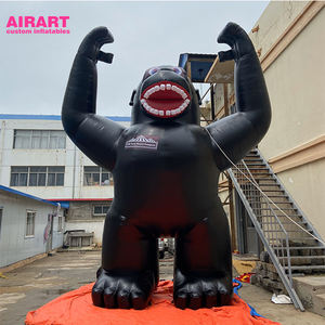 Gorille gonflable géant, noir, location, - Product Image 2