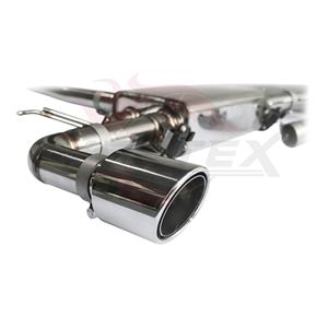 Conduit d'échappement haute performance en acier inoxydable 304 Vortex pour BMW Série 1 F52 120i 125i avec configuration à double port poli Mod U - Product Image 5