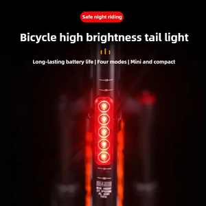 Đèn trước và sau xe đạp hợp kim nhôm chống nước, đèn LED an toàn cho xe đạp leo núi ban đêm, đèn hậu xe đạp - Product Image 2