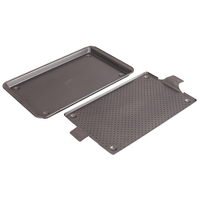 Ensemble de 2 moules à pâtisserie antiadhésifs OKAY, design perforé, acier au carbone, passe au lave-vaisselle, écologique, multi-usages pour la cuisine à domicile