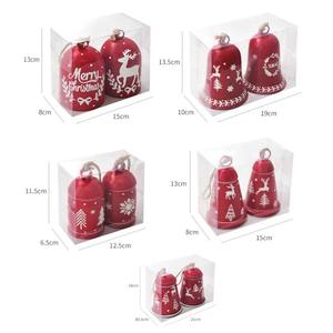 Vente en gros de nouvelle cloche de Noël en fer forgé à manivelle grande cloche de décoration d'arbre de Noël pendentif suspendu d'intérieur de vacances - Product Image 2