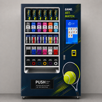 Système de paiement sans numéraire à écran tactile pour club intérieur, machine distributrice de balles de tennis et de bandes de poignée Pro Racquet Balls