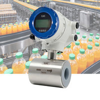 1.5 Inch DN40 Sanitary Electromagnetic Flow Meter | SS316L PFA or Ceramic Liner | Tri-clamp Hygienic Flowmeter for Milk Juice