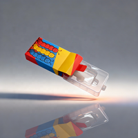 Cajas de exhibición de cinco paneles con ventana transparente para cartuchos desechables de 1 gramo de tu propia marca, 102x65x25mm 4x2.5x0.9 pulgadas