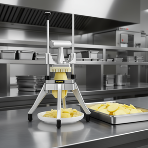 Procesador de alimentos comercial Vevor con cuchilla de 3/8 pulgadas, cortador de verduras de alta resistencia para patatas fritas y cebolla. - Product Image 2