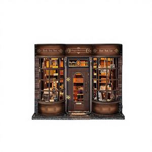 Whale Empty Joincon Hogwart's Bookstore - Soporte de Madera Tridimensional Abrible para Libros, Regalo Hecho a Mano, Decorativo, Vertical - Product Image 1