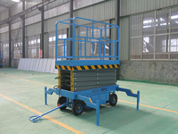 Plateforme élévatrice à ciseaux électrique YUFEI de haute qualité, autopropulsée, 6m, 8m, 12m, capacité 320kg, plateforme pliable