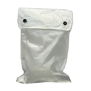 पैकिंग के लिए हैंगिंग होल जिपर प्लास्टिक बैग के साथ स्पष्ट पारदर्शी पीपी पॉलीप्रोपाइलीन बुना पैकेजिंग बोरियां