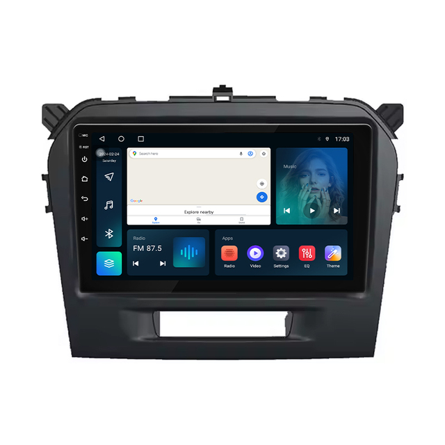 9Inch 2din 2+32 2+64GB WIFI Android Screen Stereo Carplay Auto Radio Car DVD Player Head Unit for Suzuki VITARA 2015-2017