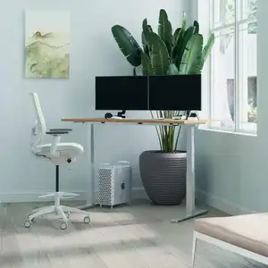 NBHY-Estación de trabajo de altura ajustable, escritorio de oficina en casa, soporte eléctrico de pie, marco de escritorio, muebles modernos