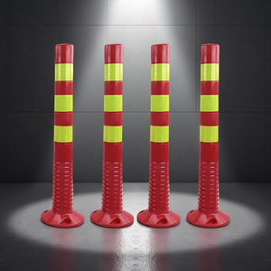 Advertencia Columna elástica Aislamiento Pila Barandilla Instalación de tráfico Barricada Poste de tráfico Barrera DE SEGURIDAD Conos De Seguridad - Product Image 3