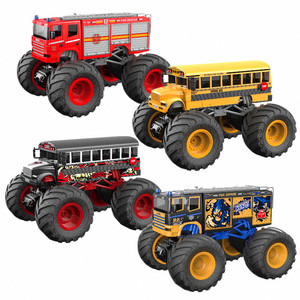 Camión <span class=keywords><strong>de</strong></span> <span class=keywords><strong>Control</strong></span> <span class=keywords><strong>Remoto</strong></span> <span class=keywords><strong>a</strong></span> Escala 1:18 <span class=keywords><strong>de</strong></span> 2.4GHz, Autobús Escolar RC, Camión Todoterreno con LED y Sonido, Vehículo Todoterreno - Product Image 1