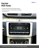 Radio Stereo Mobil Android 9" IPS untuk VW, Android Auto Wireless CarPlay, WiFi Terintegrasi, MP3, USB, Layar Sentuh