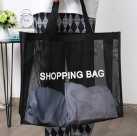 Bolsa de Playa Grande, Impermeable, con Diseño Geométrico, Logotipo Personalizado, Malla Transpirable, para Compras o Natación