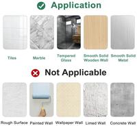 HOMEDEC Lot de 3 paniers de douche adhésifs modernes à suspendre en acier inoxydable, double niveau, écologiques et durables, pour salle de bain