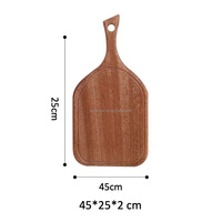 Logo personnalisé Planche à découper de charcuterie en bois d'ébène noir de qualité supérieure Planche à pain en bois