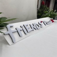 Enseigne lumineuse 3D en acrylique à LED DakeSign pour devanture de magasin, étanche IP65, intelligente avec WiFi et Bluetooth
