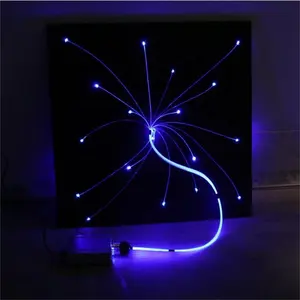 Luzes de painel de estrelas para LED de fibra óptica céu estrelado tamanho padrão 60 * 60 cm com 18 estrelas de poliéster