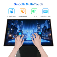 Table interactive intelligente avec écran LCD tactile, design moderne, charge sans fil, Wi-Fi intégré, 55 à 65 pouces