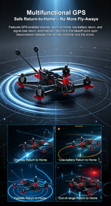 5-Inch FPV Drone <b>DIY</b> <b>Kit</b> Carbon Fiber Frame Brushless Motor 1080p Camera 4K@120fps AI Obstacle Avoidance 190km/h Remote Control - Product Image 6