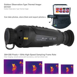 QCNV QCx325 monokular pencitraan termal, jangkauan 1500M resolusi 384x288 pelacakan Hotspot Laser 50Hz halus - Product Image 2