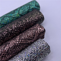 Paillettes en relief avec cuir PU pour sacs chaussures