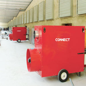 Calentador Industrial Móvil de Diésel de Combustión Indirecta de Alta Potencia <span class=keywords><strong>con</strong></span> <span class=keywords><strong>Ruedas</strong></span> para Uso en Almacenes, Granjas e Invernaderos - Product Image 1