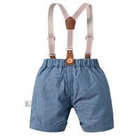 Angleterre Style Infantile Salopette Noeud Papillon Gentleman Costume D'été Toddler Formelle Chemise Barboteuses Court Enfants Garçon Vêtements Ensembles De Chine