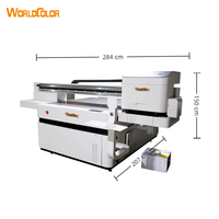 Printer Inkjet UV Flatbed Format Besar 1400*1300mm Mesin Cetak Industri untuk Akrilik Keramik Kaca Wallpaper Kayu Logam PVC 3D