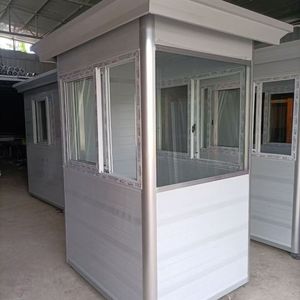 Caseta de Vigilancia de Estructura de Acero, Diseño Moderno, Caseta de Seguridad Móvil para Exteriores, para Apartamentos y Escuelas - Product Image 2