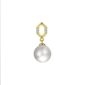 YILUN 18K chapado en oro de agua dulce perla colgante fino 925 joyería de plata esterlina para mujeres - Product Image 1