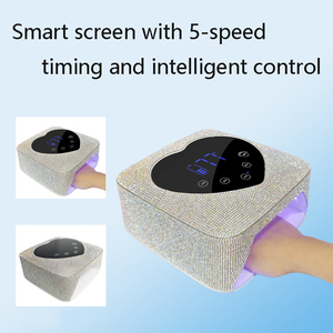 72W Rechargeable <b>Wireless</b> Diamond Nail Art Machine Quick Drying UV Phototherapy <b>Lamp</b> for Nail Baking - Product Image 4