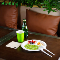 BioKing – assiettes et plats jetables en pulpe de bagasse de canne à sucre biodégradable et compostable
