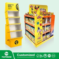 Présentoir en carton pour supermarché personnalisé au détail Présentoir Pop pour carnet de notes à encre crayon Présentoir d'autocollants pour stylo de papeterie