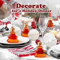 Emballage de boisson en PET recyclable Joyeux Noël Boisson Lovely Gift Bouteille en plastique 50ml 100ml 175ml 250ml