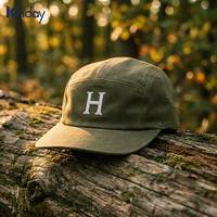 Casquette de baseball professionnelle en sergé épais vert mousse, durable, certifiée export direct, de qualité supérieure