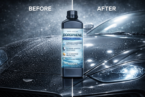 GRAPHONEX BOROPHENE น้ำยาเคลือบรถยนต์แบบกันน้ำ-ช่วยให้รถของคุณสะอาดได้นานขึ้น ลดความบ่อยในการล้าง ปกป้องได้นาน 10 ปี - Product Image 2