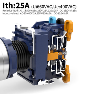 Lanboo 22sa1-y1 X1 Bảng điều khiển công nghiệp-lanboo 2/3-gear latching Push-button Knob <span class=keywords><strong>Switch</strong></span>,9-24V điện áp thấp Hệ thống tương thích - Product Image 2