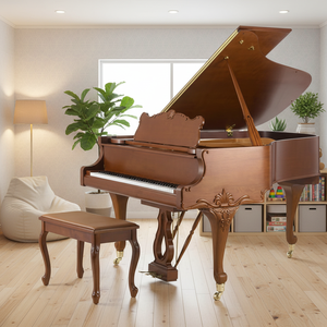 <span class=keywords><strong>Piano</strong></span> à queue brun personnalisé avec marteau mécanique chinois, fond de caisse en bois massif et 88 touches - Product Image 3