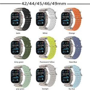 <span class=keywords><strong>Bracelet</strong></span> <span class=keywords><strong>Ocean</strong></span> pour <span class=keywords><strong>Apple</strong></span> <span class=keywords><strong>Watch</strong></span> Band <span class=keywords><strong>Ultra</strong></span> 2 3 49mm 46mm 44mm 45mm 42mm, <span class=keywords><strong>bracelet</strong></span> de sport en silicone pour IWatch Series 11 10 9 8 7 6 SE3 - Product Image 6