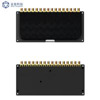 Módulos Lector de Tarjetas RFID UHF JINTOU Personalizados, Aleación de Aluminio, 1/4/8/16 Puertos, Antena de 33dBi, 0-30m, Protocolo ISO 18000-6C, RJ45