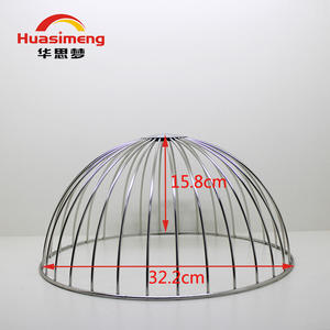 Cubierta de Domo de Acero Inoxidable Huasimeng de 32.2 cm de Diámetro y 15.8 cm de Altura para Protección de Muebles - Product Image 1