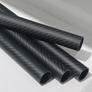 Resistente a altas temperaturas 120 ℃   Tubo de carbono puro - modificación de chasis automotriz para refuerzo ligero, tubo redondo - Product Image 5
