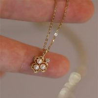 2025 plus récent S925 coquille perle minimaliste bijoux femmes géométrique collier à breloques