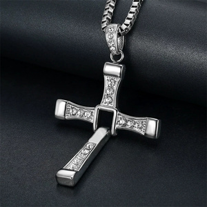 Venta caliente Fast and Furious 8 Collar de hombre dominante Toledo Mismo estilo Collar con colgante de Cruz para hombre - Product Image 5
