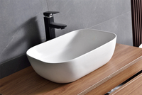 Meuble de salle de bain mural moderne résistant à l'eau sans miroir pour villa, appartement, hôpital