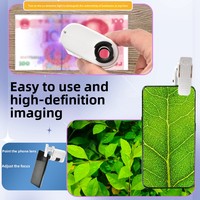 Microscope portable en plastique 80X pour étudiants, loupe d'identification de bijoux anciens, jouet éducatif scientifique coloré, puzzle