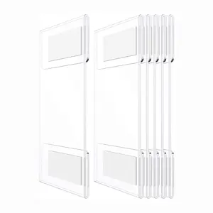 Custom Insert Perspex Advertisement Mounted Plastic Display Stand Clear Wall Mount Office Acrylic Sign Holder